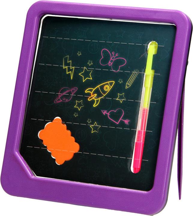Toi-Toys Neon Glow drawing board with marker and sponge