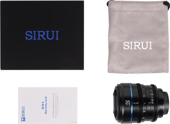 Produktbild Sirui MS35E-G Night Walker 35mm T1.2 S35 Cine Objektiv (E-Mount Gun Metal Gray) (Neuheit) (Angebot) (Sony E, APS-C / DX)