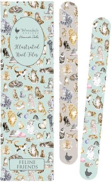 Wrendale Design Nagelfeilen-Set 'Feline Friends' Motiv Katze