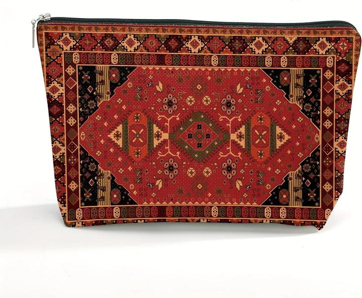 Image du produit Only-Bags.Store Bohemian Persian Print Cosmetic Pouch| Haltbar, leicht, wasserdicht Polyester Make-up Tasche mit