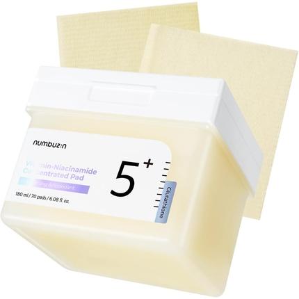 Produktbild Numbuzin No.5+ Niacinamide Concentrated Toner Pad with Glutathione, Niacinamide, PHA & LHA 180ml 70 Pads (180 ml)