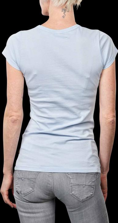 Actual product image G-Star Short Sleeve Eyben Slim T-Shirt V-Neck Laundry Blue (S)