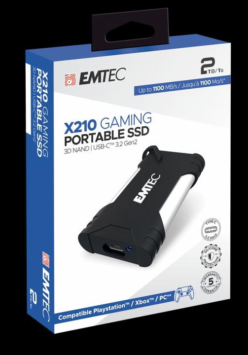 Actual product image Emtec X210G Gaming SSD (2000 GB)