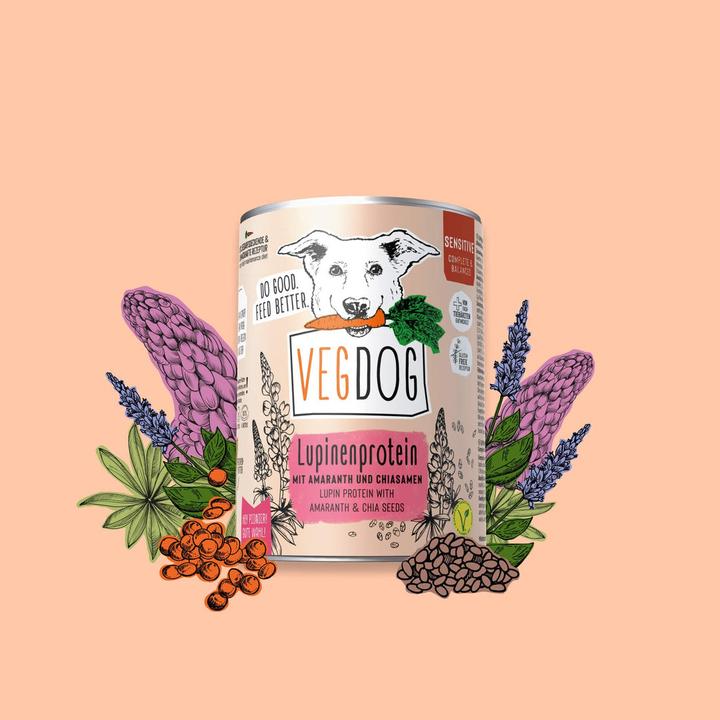 Produktbild Vegdog Sensibelchen No 1 Linsen mit Karotten (Adult, 1 Stk., 800 g)