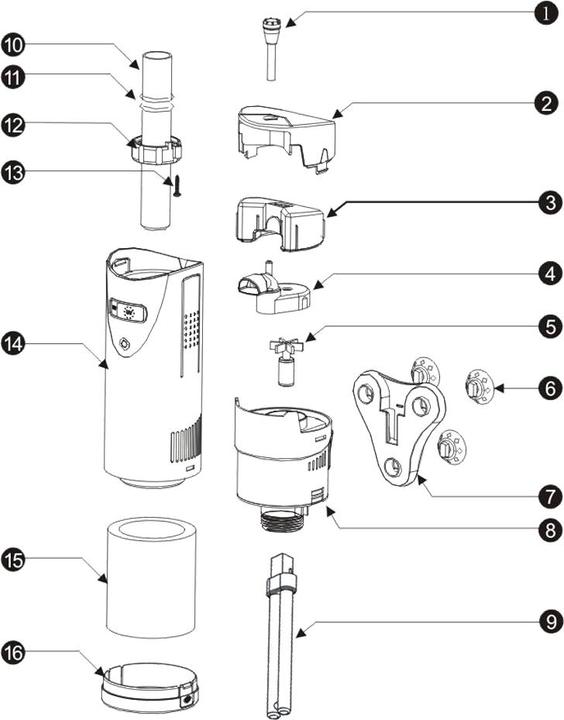 Produktbild SunSun CUP-809 Aquarium Innenfilter 700l/h Aquarium Pumpe UVC Klärer Sauerstoff (750 l, Innenfilter, Süsswasser)