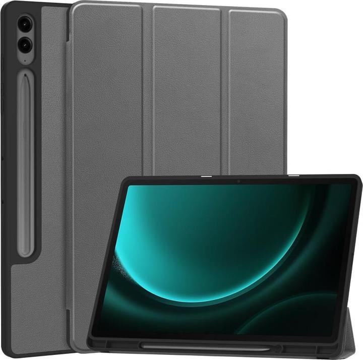 Immagine prodotto Cover-Discount Galaxy Tab S9+ / S9 FE+ - Custodia intelligente in silicone grigio (Galaxy Tab S9+, Galaxy Tab S10+, Galaxy Tab S9 FE)