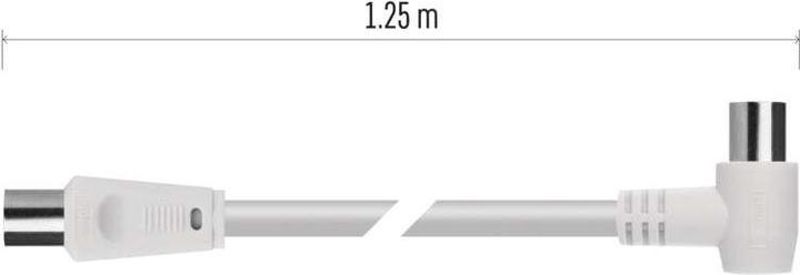 Produktbild Emos Antennen-Koaxialkabel, geschirmt 1,25m – Winkelstecker (Antennenkabel)