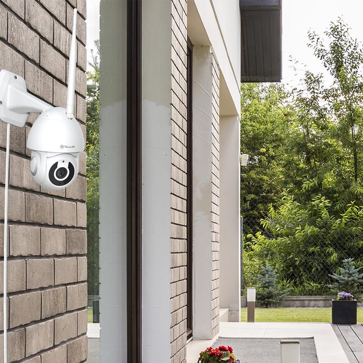Immagine prodotto Tellur Telecamera intelligente WiFi per esterni 3MP, UltraHD, Autotracking, PTZ bianco (2304 x 1296 Pixels)