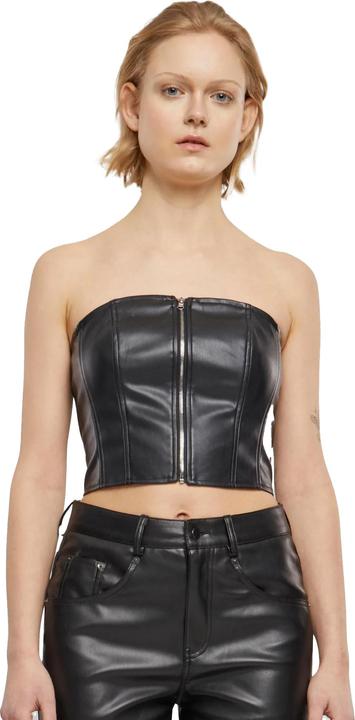 Actual product image Urban Classics Womens/Ladies Synthetic Leather Bandeau Top (M)