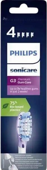 Actual product image Philips Sonicare Original slip-on brush Premium GumCare 4 pack (4 x)