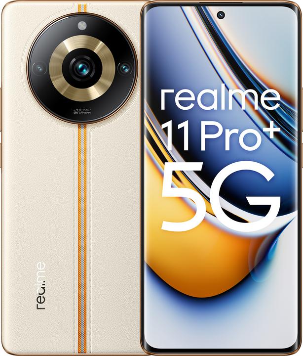Image du produit realme 11 Pro+ (512 Go, Sunrise Beige, 6.70", Double SIM, 200 Mpx, 5G)