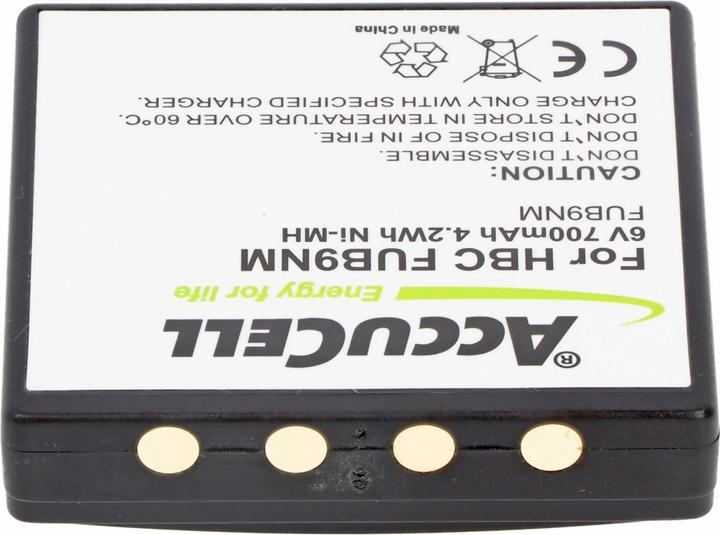 Image du produit AccuCell Batterie HBC FUB9NM, BA209000, 209060, BA209061 (6 V, 800 mAh)