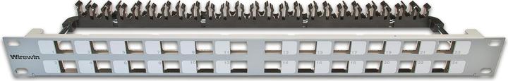 Wirewin Pannello patch 1U a 24 porte, schermato