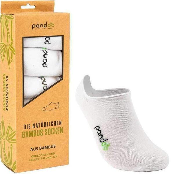 Pandoo Bambus-Füsslinge, 6 Stück, 35-38, weiss (6er Pack, 35 - 38)