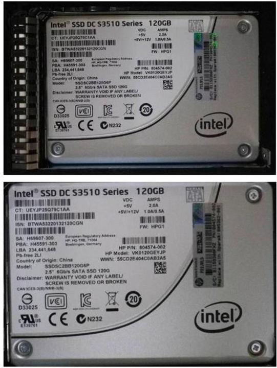 Produktbild HPE Hot plud SSD 120GB 2.5 Inch (120 GB, 2.5")