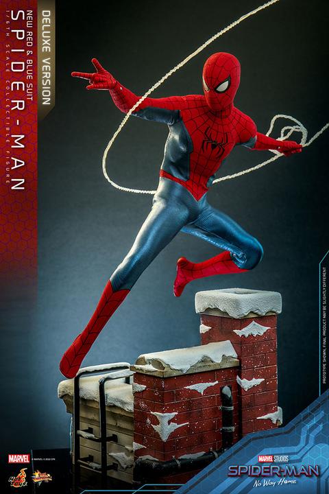Immagine prodotto Hot Toys Spider-Man: No Way Home statuetta Movie Masterpiece 1/6 Spider-Man (nuova tuta rossa e blu) (Deluxe
