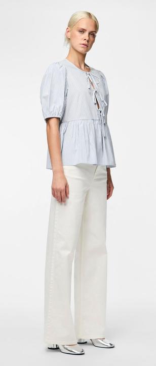 Actual product image Pieces PCHOLLY band top with puff sleeves (S)
