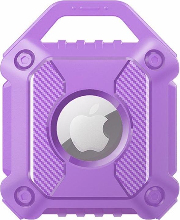 Actual product image Screenguard Apple Airtag Rugged Armor Case Cover with Pendant
