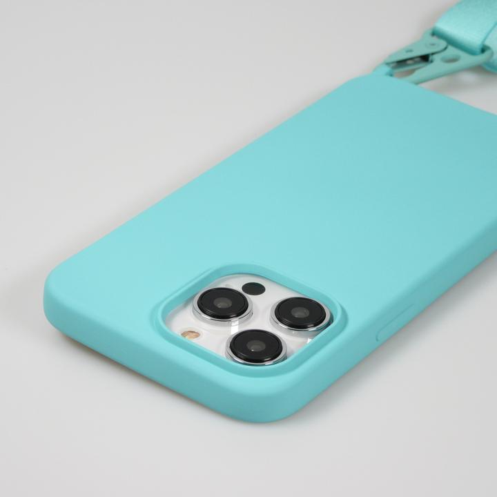 Image du produit PhoneLook Coque Silicone mat avec lanière et mousqueton en fer clair (Apple iPhone 14 Pro)