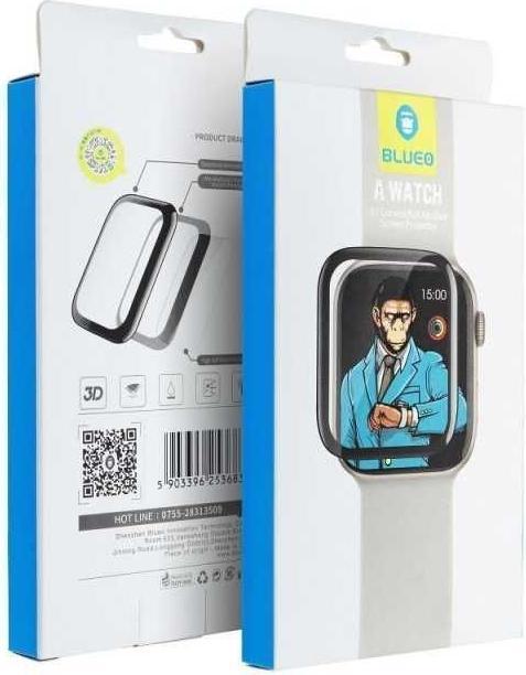 Actual product image Blueo Other 5D Mr. Monkey Glass - for Apple Watch 7 / 8 / 9 45MM black (Strong HD)