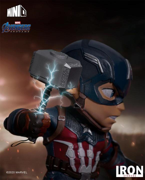 Actual product image Iron Studios Avengers Endgame Mini Co. PVC Figure Captain America 20 cm