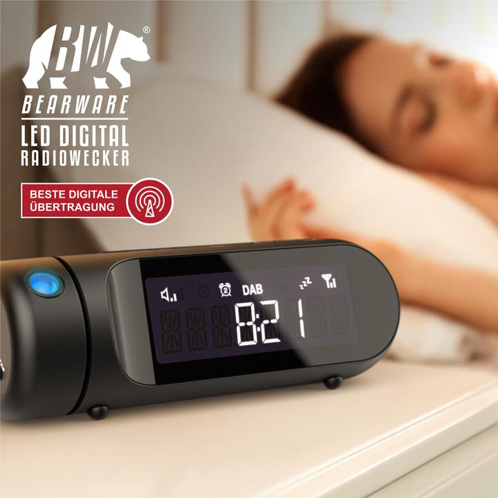 Actual product image Bearware Clock radio with projection