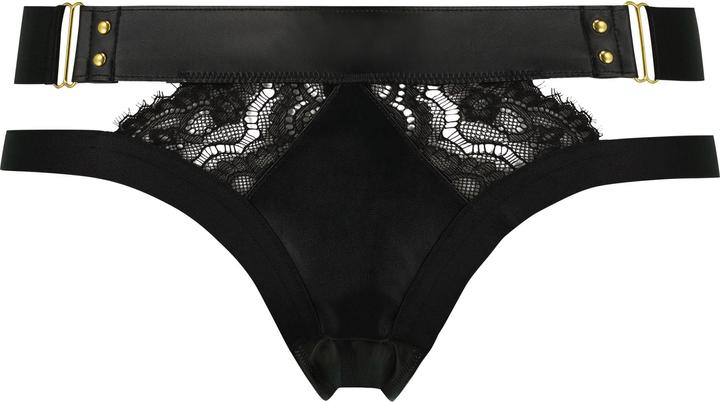 Produktbild Hunkemöller Occult Brazilian mit offenem Schritt Schwarz (XXL)