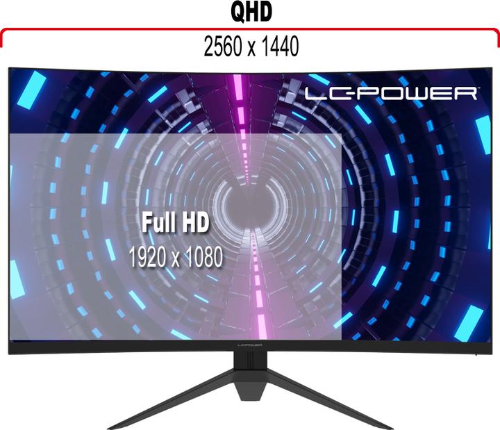 Produktbild LC-Power LC-M32-QHD-165-C-V2 (2560 x 1440 Pixel, 31.50")
