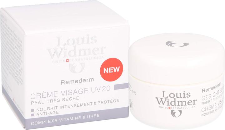 Actual product image Louis Widmer Remederm face cream UV perfumed (50 ml, Day cream, SPF 30)