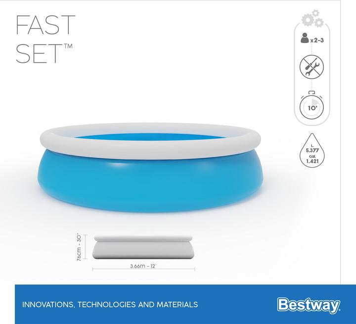 Image du produit Bestway Fast Set (Ø 366 x 76 cm)