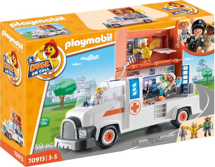 Produktbild Playmobil Notarzt Truck (70913, Playmobil Duck On Call)