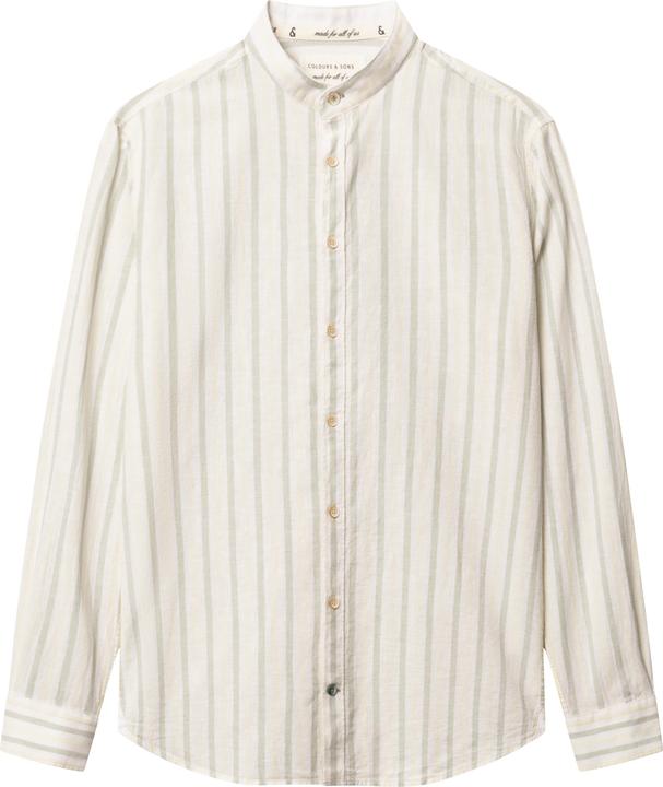 Colours & Sons Leinenhemd Shirt-Linen Blend Stripes (L)