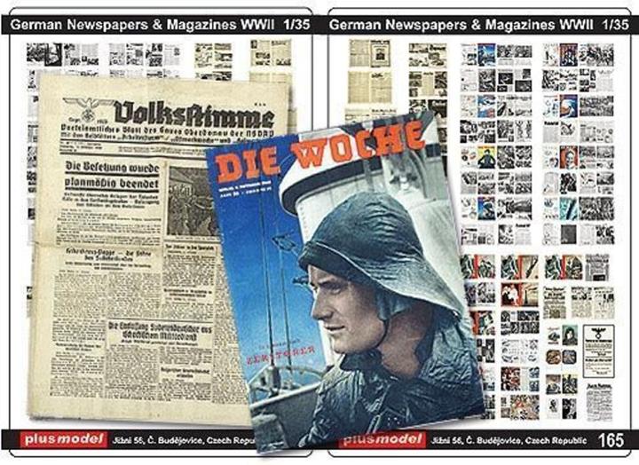 Actual product image Plus Model German Newspapers WW II