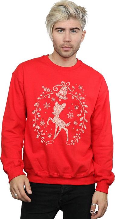 Actual product image Disney Mens Bambi Christmas Wreath Sweatshirt (3XL)