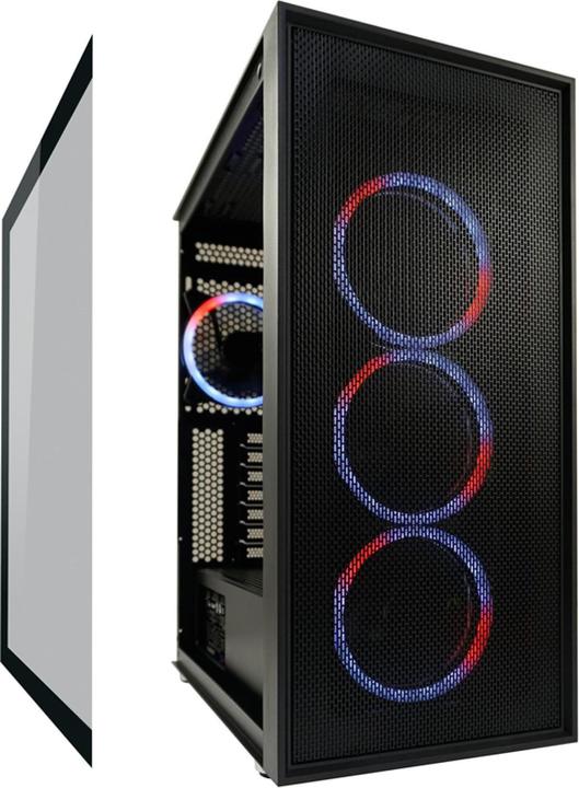 Produktbild LC-Power Gehuse Gaming 802B-ON Black Wandererd X RGB black retail (ATX, mATX, Mini-ITX)