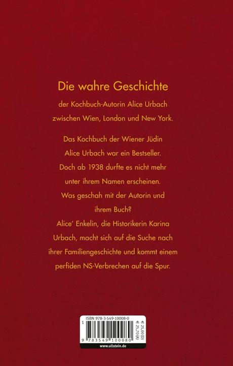 Produktbild Das Buch Alice (Deutsch, Karina Urbach, 2020)