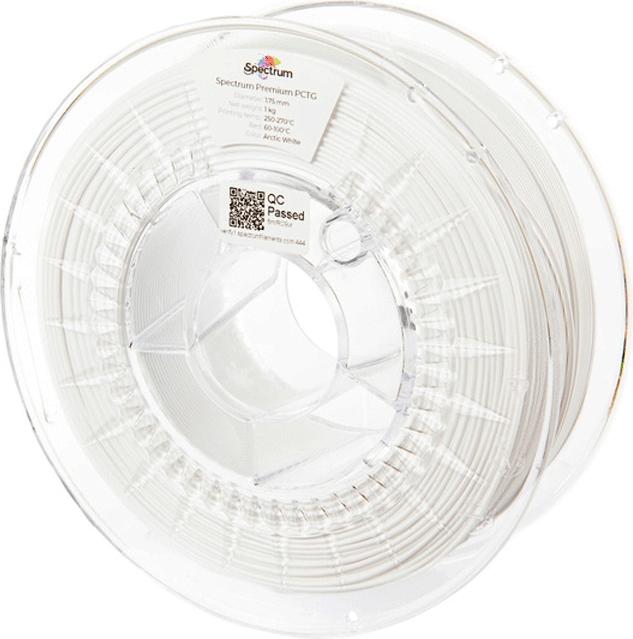 Actual product image Filament PCTG Arctic White 1.0kg 1.75mm (PCTG, 1.75 mm, 1000 g, White)