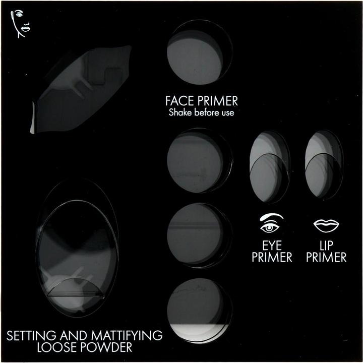 Pupa Milano Pupa Matt Empty Makeup Display Schwarz mit 8 Fächern (Schwarz)