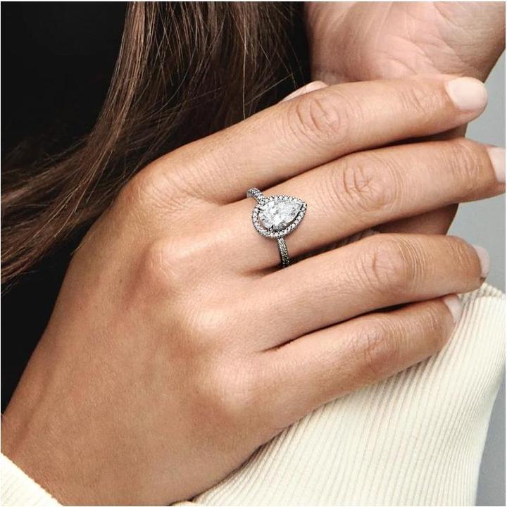Immagine prodotto Pandora Anello con corona di pere scintillanti (58, 925 Argento)