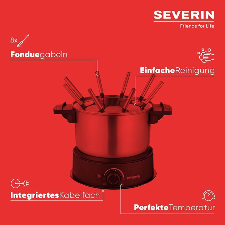 Image du produit Severin FO 2470 (Fondue au chocolat, Fondue au fromage, Fondue chinoise, Fondue bourguignonne)