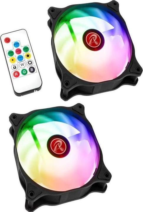 Raijintek EOS 12 RBW ADD fan, set of 2 incl. controller (120 mm, 2 x)