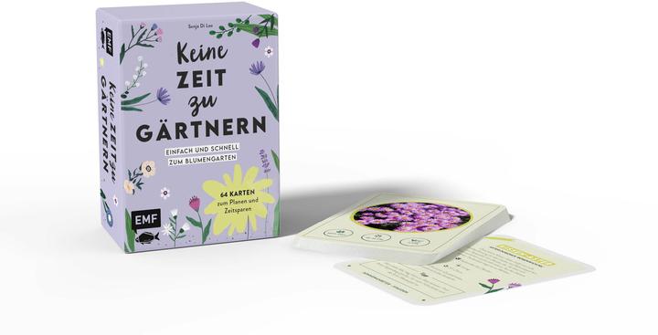 Produktbild Kartenset: Keine Zeit zu gärtnern - 64 Karten - Einfach und schnell zum Blumengarten (Deutsch)