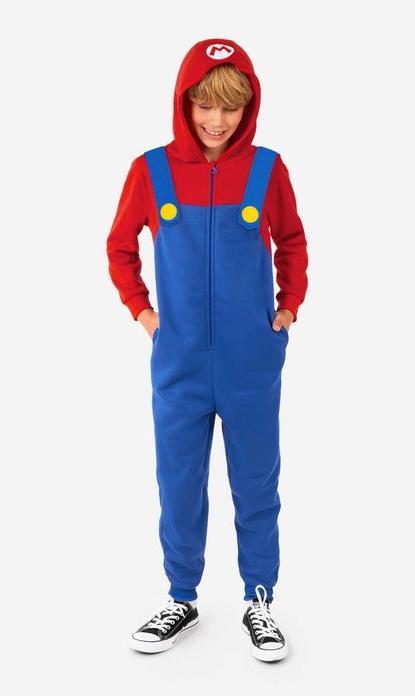 Produktbild OppoSuits Mario Onesie für Kinder (158, 164, 170, 176)