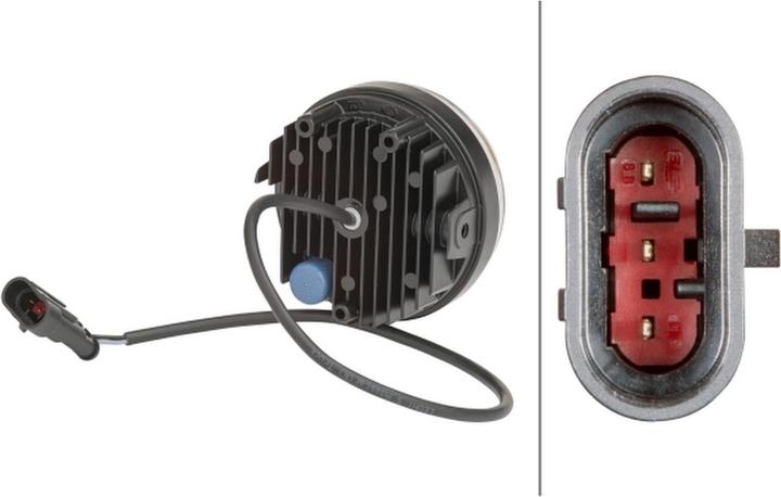Actual product image Hella Daytime running light left LED for MERCEDES SCANIA VAN HOOL VOLVO EVOBUS HYMER