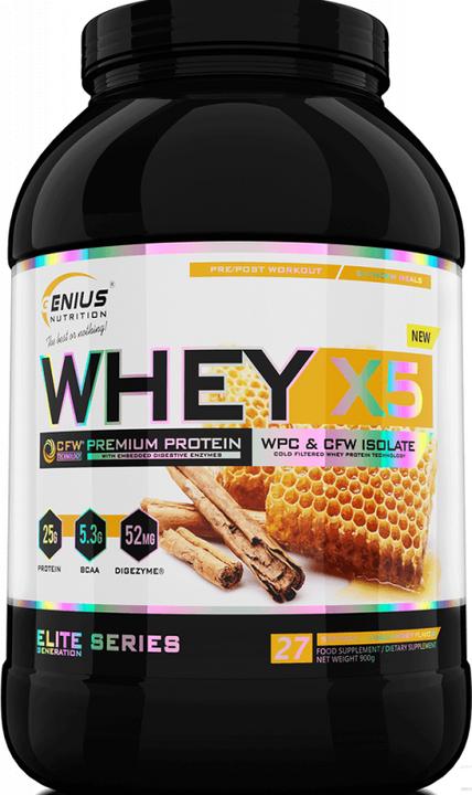Genius Nutrition Whey-X5 (Vanilla Honey, 900.90 g)