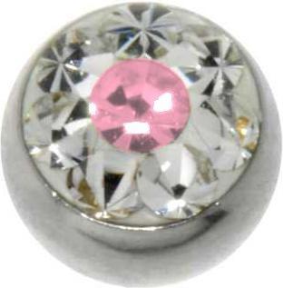 Bijouteria 1.2mm Piercing-Kugel (Chirurgenstahl 316L, Premium Kristall)