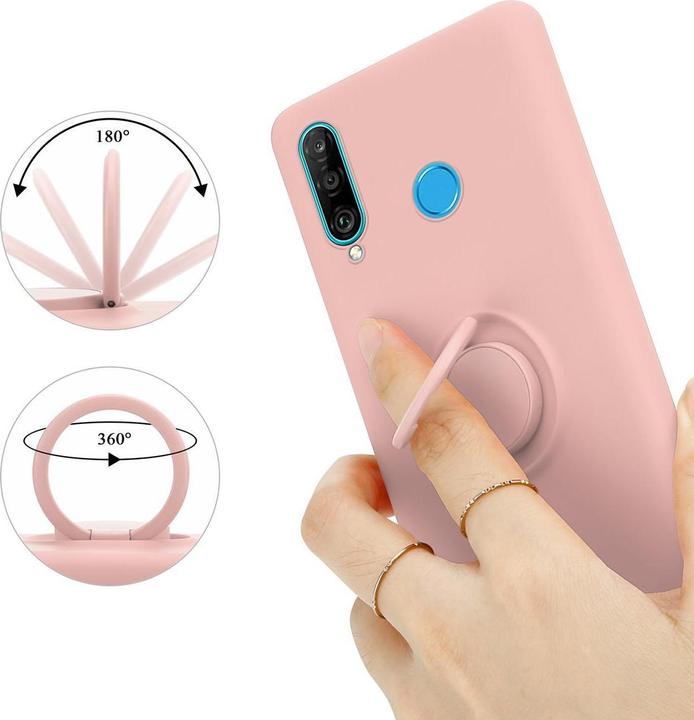 Image du produit Cadorabo TPU Liquid Ring Silicone Case Cover (Huawei P30 Lite)