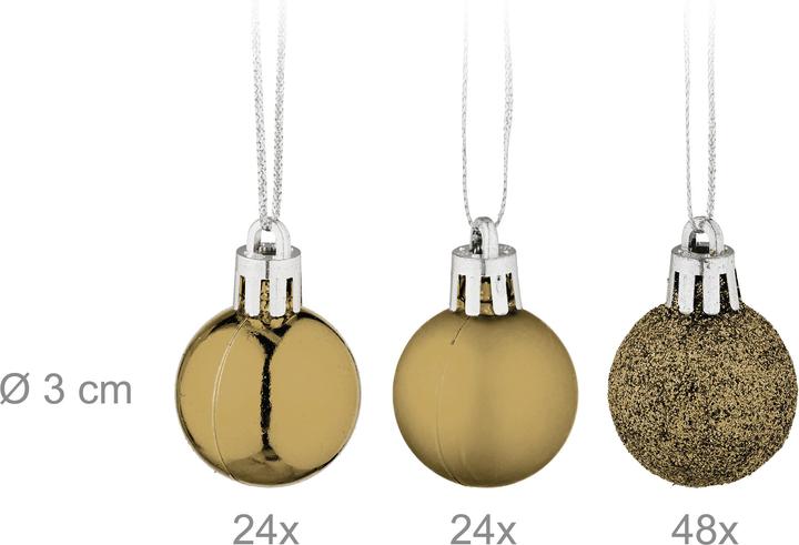 Actual product image Relaxdays Christmas baubles set (96 -part)