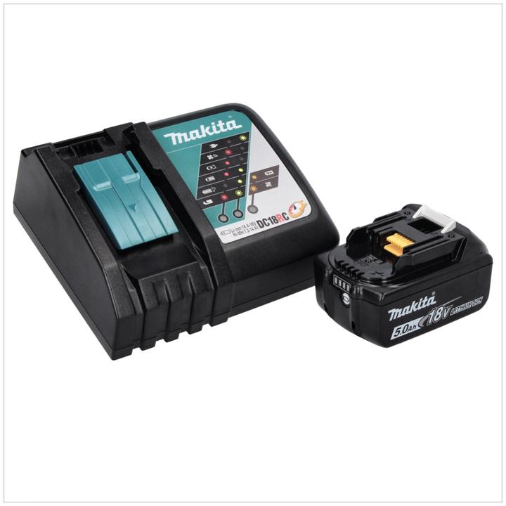 Produktbild Makita DHP 482 RT1 Akku Schlagbohrschrauber 18 V 62 Nm + 1x Akku 5,0 Ah + Ladegerät (Akkubetrieb)