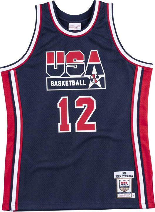 Actual product image Mitchell & Ness authentic team jersey usa nba john stockton (L)
